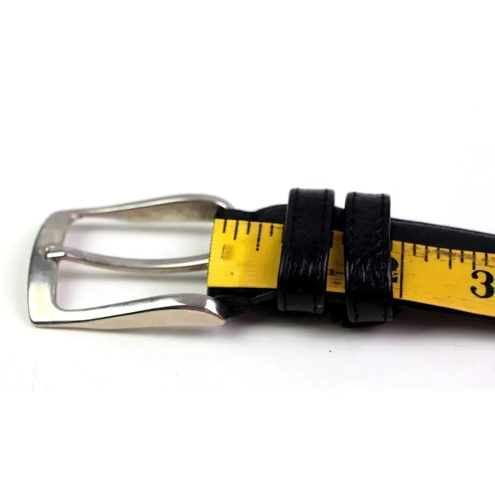 Novin Leather BLACK REAL LEATHER 1 1/4